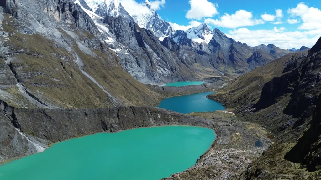 Mirador Siula et ses trois lacs, trek Huayhuash Pérou