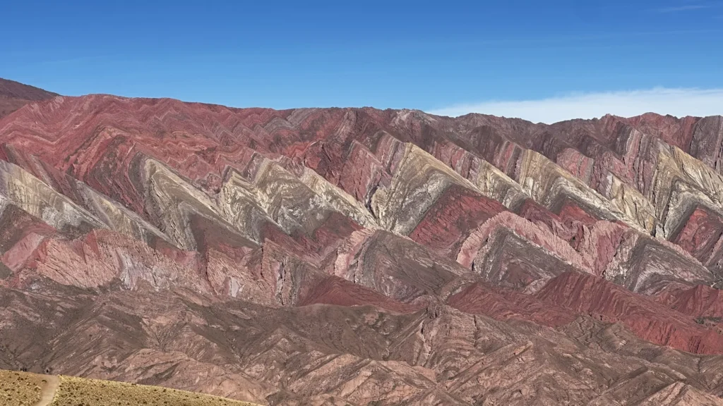 La Serranía de Hornocal, montagne aux 14 couleurs, près de Humahuaca en Argentine